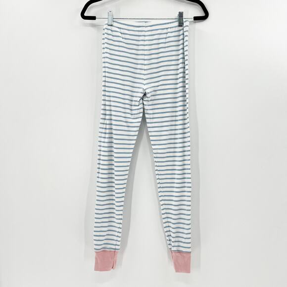 Boden Girls White and Blue Striped PJ Set 14 Kids - Picture 4 of 6